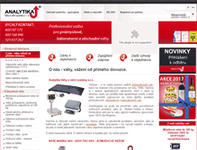 Tablet Screenshot of analytika.cz